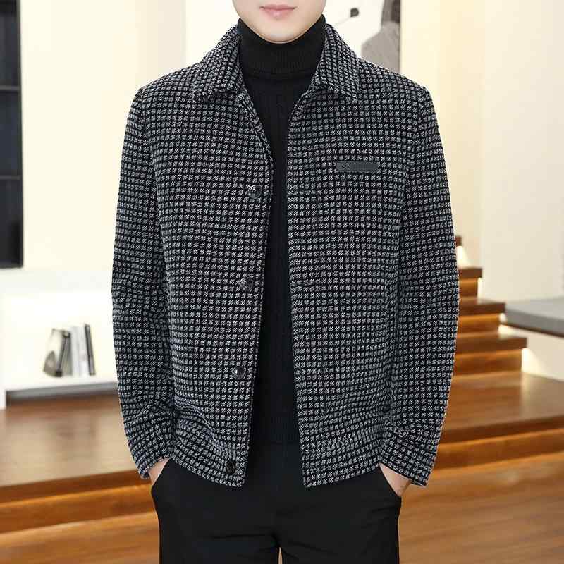 秋冬 コーデ メンズ 服 シンプル ファッション オシャレ 大人 かっこいい 大きいサイズ ストリート 紳士服 ウール コート カジュアル トップス