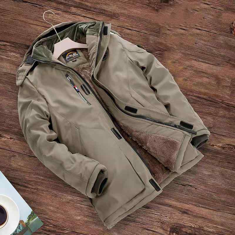 秋冬 コーデ メンズ 服 シンプル ファッション オシャレ 大人 かっこいい 大きいサイズ ストリート 紳士服 シェルパ コート ベルベット コットン ミドル丈 カジュアル コットンコート