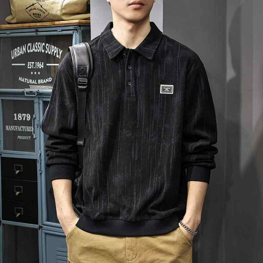 秋冬 コーデ メンズ 服 シンプル ファッション オシャレ 大人 かっこいい 大きいサイズ ストリート 紳士服 厚手 ニット スウェット シャツ アメリカン プリント 長袖 ポロ シャツ 秋冬 コーデ メンズ 服 シンプル ファッション オシャレ 大人 かっこいい 大きいサイズ ストリート 紳士服 厚手 ニット スウェット シャツ アメリカン プリント 長袖 ポロ シャツ
