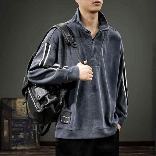 秋冬 コーデ メンズ 服 シンプル ファッション オシャレ 大人 かっこいい 大きいサイズ ストリート 紳士服 アメリカン レトロ ハーフ ジップ スタンドカラー スウェット シャツ ヘビー ストライプ 長袖 カジュアル トップス 秋冬 コーデ メンズ 服 シンプル ファッション オシャレ 大人 かっこいい 大きいサイズ ストリート 紳士服 アメリカン レトロ ハーフ ジップ スタンドカラー スウェット シャツ ヘビー ストライプ 長袖 カジュアル トップス