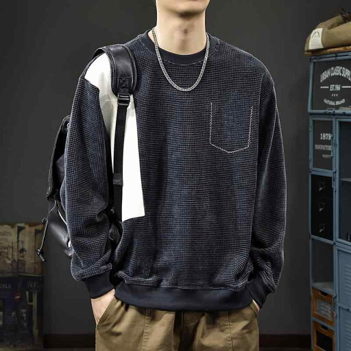 秋冬 コーデ メンズ 服 シンプル ファッション オシャレ 大人 かっこいい 大きいサイズ ストリート 紳士服 アメリカン レトロ ワッフル スウェット シャツ ゆったり ラウンドネック ヘビー 長袖 ジャケット 秋冬 コーデ メンズ 服 シンプル ファッション オシャレ 大人 かっこいい 大きいサイズ ストリート 紳士服 アメリカン レトロ ワッフル スウェット シャツ ゆったり ラウンドネック ヘビー 長袖 ジャケット