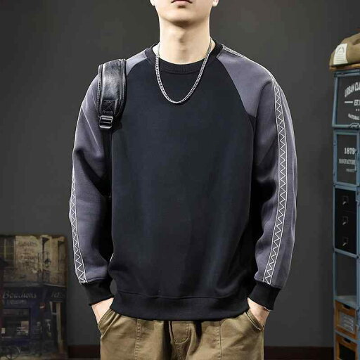 秋冬 コーデ メンズ 服 シンプル ファッション オシャレ 大人 かっこいい 大きいサイズ ストリート 紳士服 ストライプ ラグラン 袖 スウェット シャツ アメリカン ラウンドネック トップス カジュアル プルオーバー ジャケット 秋冬 コーデ メンズ 服 シンプル ファッション オシャレ 大人 かっこいい 大きいサイズ ストリート 紳士服 ストライプ ラグラン 袖 スウェット シャツ アメリカン ラウンドネック トップス カジュアル プルオーバー ジャケット