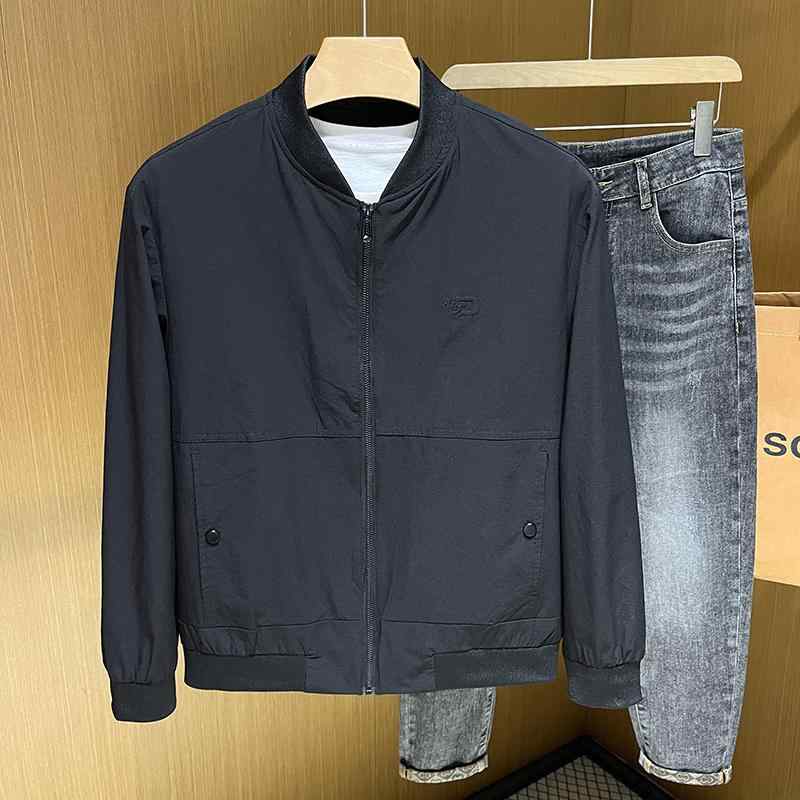 秋冬 コーデ メンズ 服 シンプル ファッション オシャレ 大人 かっこいい 大きいサイズ ストリート 紳士服 ジャケット スリム カジュアル ジッパー ジャケット