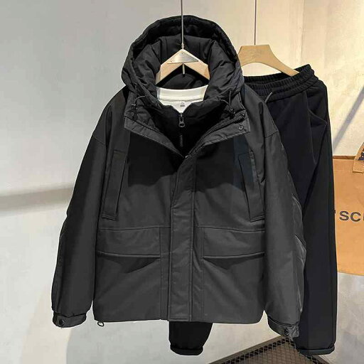 秋冬 コーデ メンズ 服 シンプル ファッション オシャレ 大人 かっこいい 大きいサイズ ストリート 紳士服 フェイク ツーピース ダウン ジャケット フード ホワイトダックダウン ワークウェア 暖かい 秋冬 コーデ メンズ 服 シンプル ファッション オシャレ 大人 かっこいい 大きいサイズ ストリート 紳士服 フェイク ツーピース ダウン ジャケット フード ホワイトダックダウン ワークウェア 暖かい