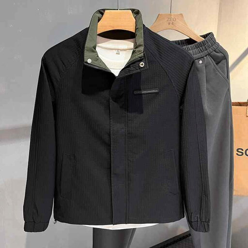 秋冬 コーデ メンズ 服 シンプル ファッション オシャレ 大人 かっこいい 大きいサイズ ストリート 紳士服 ジャケット スタンドカラー チェック柄 トップス カジュアル スリム 秋冬 コーデ メンズ 服 シンプル ファッション オシャレ 大人 かっこいい 大きいサイズ ストリート 紳士服 ジャケット スタンドカラー チェック柄 トップス カジュアル スリム