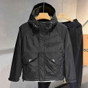 秋冬 コーデ メンズ 服 シンプル ファッション オシャレ 大人 かっこいい 大きいサイズ ストリート 紳士服 フード付き ジャケット カジュアル 韓国スタイル...