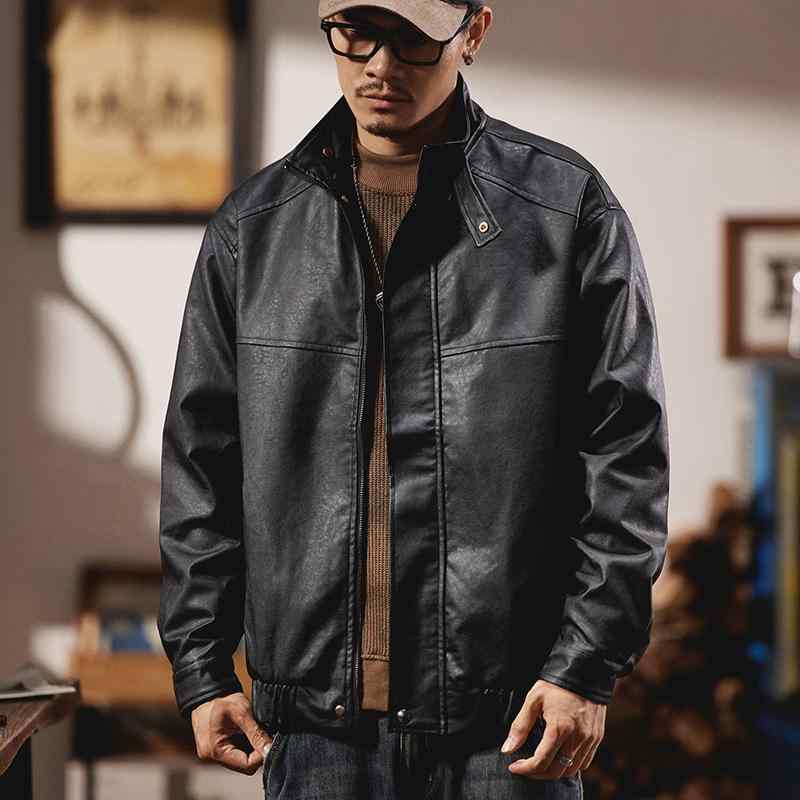 男性用ダークレザーのジャケット,長袖,スタンドカラー,ジッパー付き,ブラックコート,新しいコレクション2023 - AliExpress - ジャケット ・アウター 男性用ダークレザーのジャケット,長袖,スタンドカラー,ジッパー付き,ブラックコート,新しいコレクション2023 - AliExpress - ジャケット ・アウター