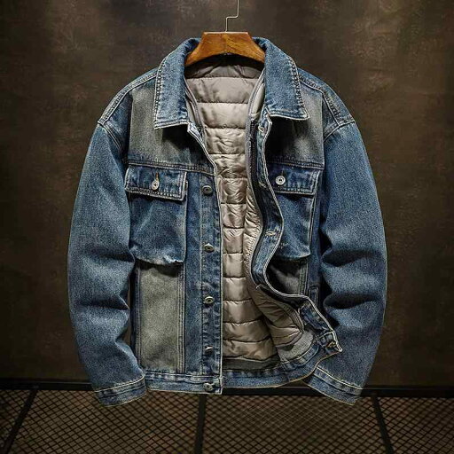 秋冬 コーデ メンズ 服 シンプル ファッション オシャレ 大人 かっこいい 大きいサイズ ストリート 紳士服 アメリカン レトロ ダメージ デニム ジャケット ライナー コットンコート ライダー スパッド 厚手 ジャケット 秋冬 コーデ メンズ 服 シンプル ファッション オシャレ 大人 かっこいい 大きいサイズ ストリート 紳士服 アメリカン レトロ ダメージ デニム ジャケット ライナー コットンコート ライダー スパッド 厚手 ジャケット