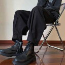 秋冬 コーデ メンズ 服 シンプル ファッション オシャレ 大人 かっこいい 大きいサイズ ストリート 紳士服 ブーツ ズボン ハイエンド ファッション 黒 スーツ パンツ ワイド レッグ ゆったり カジュアル