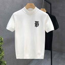 秋冬 コーデ メンズ 服 シンプル ファッション オシャレ 大人 かっこいい 大きいサイズ ストリート 紳士服 ハーフ タートルネック 半袖 セーター インナー...