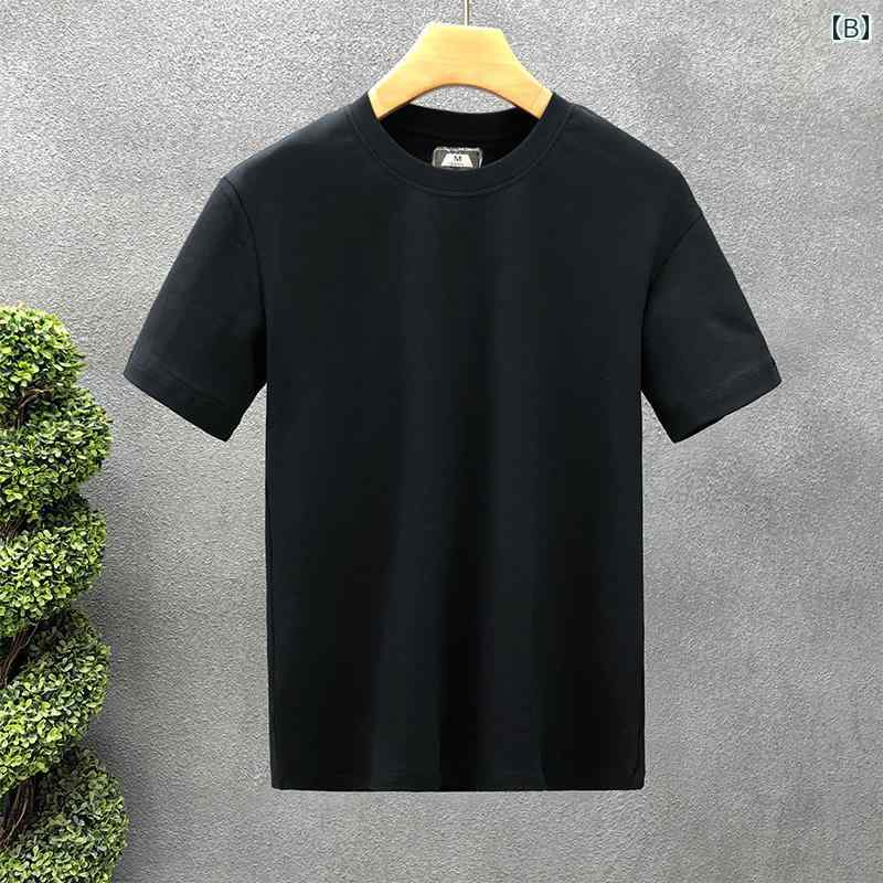 秋冬 コーデ メンズ 服 シンプル ファッション オシャレ 大人 かっこいい 大きいサイズ ストリート 紳士服 白 半袖 T シャツ コットン トップス