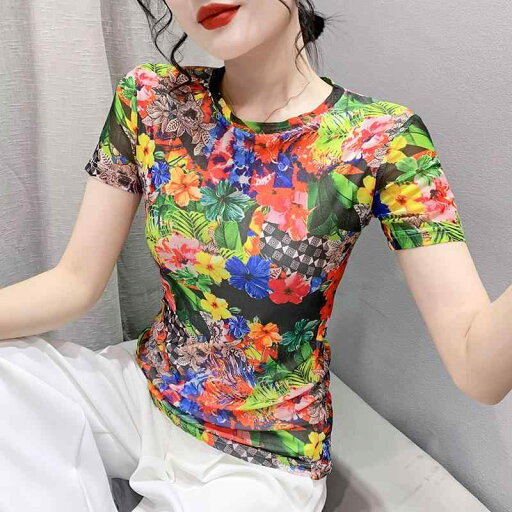 秋服 コーデ レディース ファッション オシャレ カワイイ シンプル 大人カワイイ 大きいサイズ プリント メッシュ T シャツ 半袖 服 スリム シック レース レイヤリング 秋服 コーデ レディース ファッション オシャレ カワイイ シンプル 大人カワイイ 大きいサイズ プリント メッシュ T シャツ 半袖 服 スリム シック レース レイヤリング