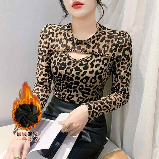秋冬 コーデ レディース ファッション オシャレ 服 カワイイ シンプル 大人カワイイ 大きいサイズ ベルベット メッシュ シャツ スリムフィット T ヒョウ柄 長袖 トップス 秋冬 コーデ レディース ファッション オシャレ 服 カワイイ シンプル 大人カワイイ 大きいサイズ ベルベット メッシュ シャツ スリムフィット T ヒョウ柄 長袖 トップス