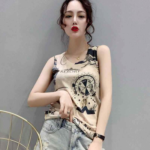 秋冬 コーデ レディース ファッション オシャレ 服 カワイイ シンプル 大人カワイイ 大きいサイズ プリント トップス 韓国スタイル スリム アウター ベスト ノースリーブ T シャツ 秋冬 コーデ レディース ファッション オシャレ 服 カワイイ シンプル 大人カワイイ 大きいサイズ プリント トップス 韓国スタイル スリム アウター ベスト ノースリーブ T シャツ