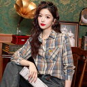 秋冬 コーデ レディース ファッション オシャレ 服 カワイイ シンプル 大人カワイイ 大きいサイズ アメリカン チェック柄 シャツ ジャケット カジュアル 長袖 トップス