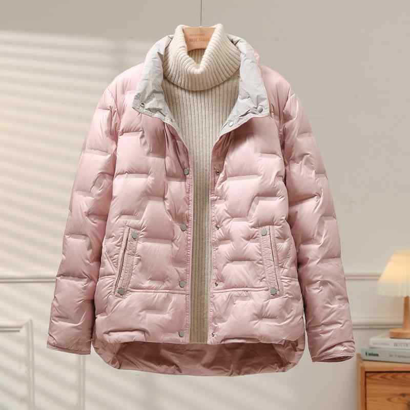 秋冬 コーデ レディース ファッション オシャレ 服 カワイイ シンプル 大人カワイイ 大きいサイズ ダウン ジャケット 韓国スタイル ホ..