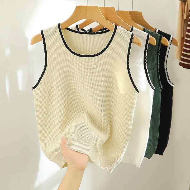 秋冬 コーデ レディース ファッション オシャレ 服 カワイイ シンプル 大人カワイイ 大きいサイズ ベスト アウターウェア 白 ワイド ショルダーストラップ ニット コットン リネン トップス