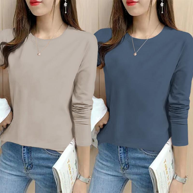 秋冬 コーデ レディース ファッション オシャレ 服 カワイイ シンプル 大人カワイイ 大きいサイズ 長袖 カジュアル 韓国スタイル インナー シャツ トップス