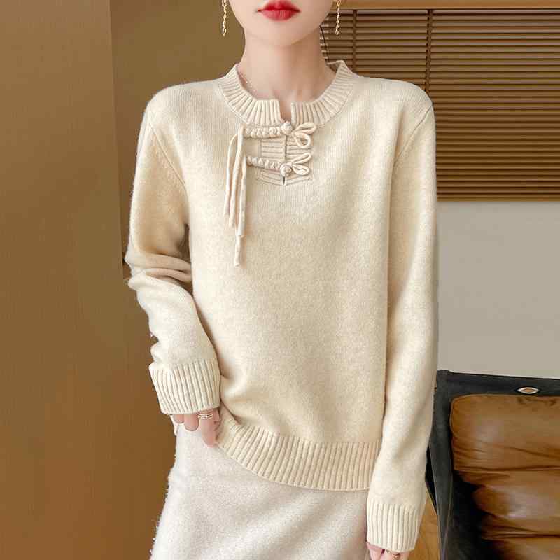 秋冬 コーデ レディース ファッション オシャレ 服 カワイイ シンプル 大人カワイイ 大きいサイズ ニット レイヤリング シャツ インナー セーター トップス