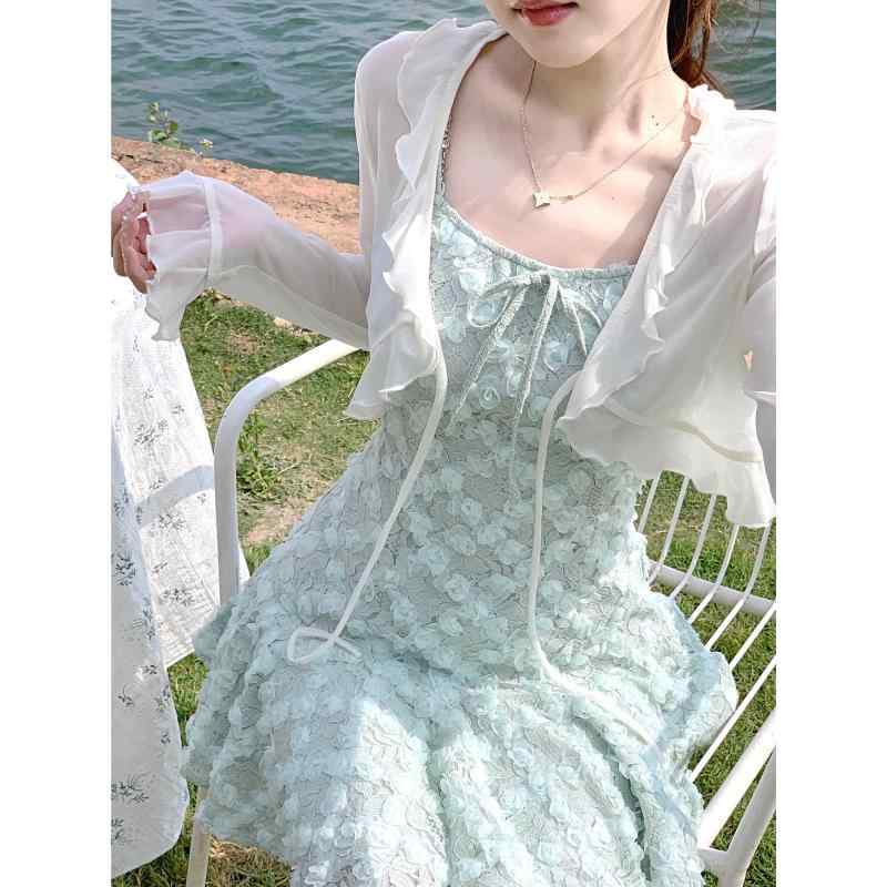 秋冬 コーデ レディース ファッション オシャレ 服 カワイイ シンプル 大人カワイイ 大きいサイズ 日焼け防止 カーディガン 薄手 チョッキ 快適 シャツ トップス(4)