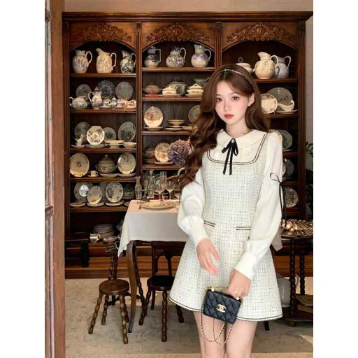 秋冬 コーデ レディース ファッション オシャレ 服 カワイイ シンプル 大人カワイイ 大きいサイズ フレンチ フェイク ツーピース ドレス フレグランス スカート 秋冬 コーデ レディース ファッション オシャレ 服 カワイイ シンプル 大人カワイイ 大きいサイズ フレンチ フェイク ツーピース ドレス フレグランス スカート