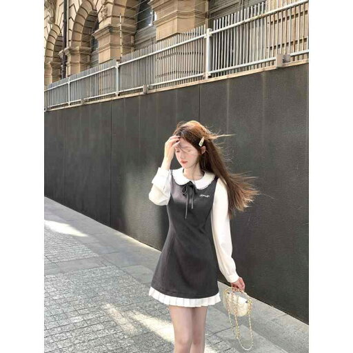 秋冬 コーデ レディース ファッション オシャレ 服 カワイイ シンプル 大人カワイイ 大きいサイズ ガールズ フレンチ グレー 長袖 ドレス Aライン スカート 秋冬 コーデ レディース ファッション オシャレ 服 カワイイ シンプル 大人カワイイ 大きいサイズ ガールズ フレンチ グレー 長袖 ドレス Aライン スカート