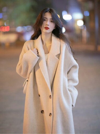 秋冬 コーデ レディース ファッション オシャレ 服 カワイイ シンプル 大人カワイイ 大きいサイズ ウール コート ミドル丈 韓国スタイル ハイエンド 秋冬 コーデ レディース ファッション オシャレ 服 カワイイ シンプル 大人カワイイ 大きいサイズ ウール コート ミドル丈 韓国スタイル ハイエンド