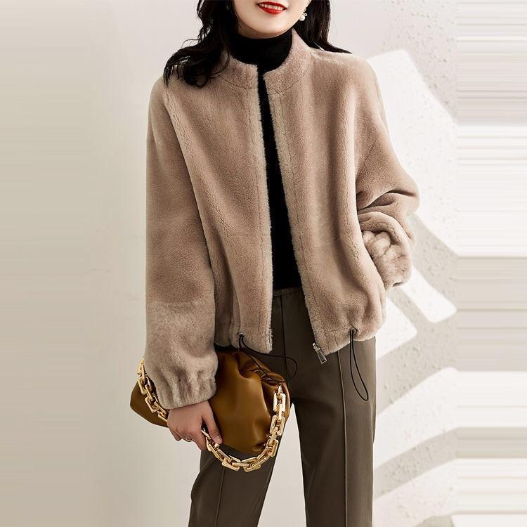 秋冬 コーデ レディース ファッション オシャレ 服 カワイイ シンプル 大人カワイイ 大きいサイズ ハイエンド ファー ワンピース ファー コート トップス カーディガン ジャケット