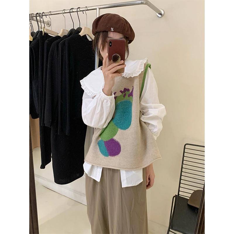 秋冬 コーデ レディース ファッション オシャレ 服 カワイイ シンプル 大人カワイイ 大きいサイズ ガーリー ニット セーター ベスト シャツ ツーピース スーツ