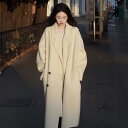 秋冬 コーデ レディース ファッション オシャレ 服 カワイイ シンプル 大人カワイイ 大きいサイズ ベージュカラー ウール コート ダウン ライナー