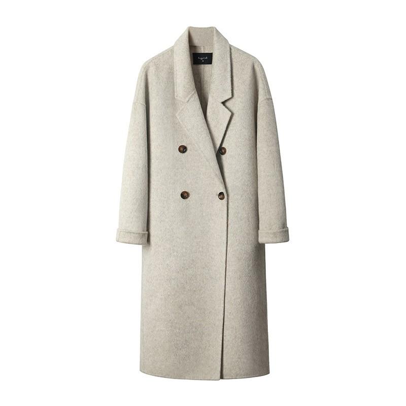 秋冬 コーデ レディース ファッション オシャレ 服 カワイイ シンプル 大人カワイイ 大きいサイズ ダウン ジャケット ベージュカラー コート ハイエンド ウール