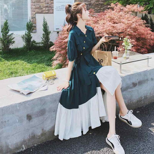 秋冬 コーデ レディース ファッション オシャレ 服 カワイイ シンプル 大人カワイイ 大きいサイズ フレンチ レトロ 半袖 ドレス ウエスト スリム フェアリー シャツ ロング スカート 秋冬 コーデ レディース ファッション オシャレ 服 カワイイ シンプル 大人カワイイ 大きいサイズ フレンチ レトロ 半袖 ドレス ウエスト スリム フェアリー シャツ ロング スカート