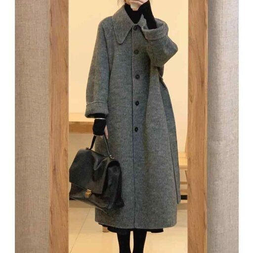 秋冬 コーデ レディース ファッション オシャレ 服 カワイイ シンプル 大人カワイイ 大きいサイズ ウール コート ハイエンド 韓国スタイル ミドル丈 秋冬 コーデ レディース ファッション オシャレ 服 カワイイ シンプル 大人カワイイ 大きいサイズ ウール コート ハイエンド 韓国スタイル ミドル丈