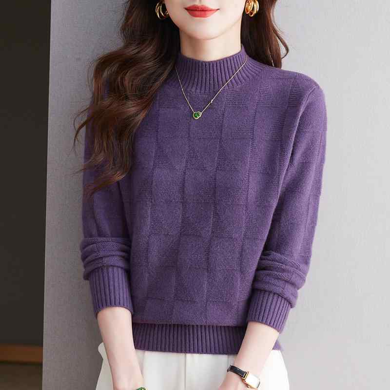 秋冬 コーデ レディース ファッション オシャレ 服 カワイイ シンプル 大人カワイイ 大きいサイズ カーディガン トップス セーター ハーフ タートルネック セーター シャツ