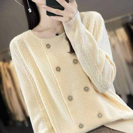 秋冬 コーデ レディース ファッション オシャレ 服 カワイイ シンプル 大人カワイイ 大きいサイズ アウター カーディガン ラウンドネック セーター コート ニット ウール トップス 秋冬 コーデ レディース ファッション オシャレ 服 カワイイ シンプル 大人カワイイ 大きいサイズ アウター カーディガン ラウンドネック セーター コート ニット ウール トップス