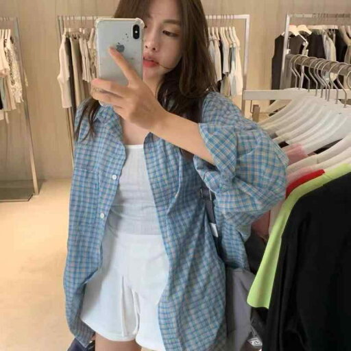 秋冬 コーデ レディース ファッション オシャレ 服 カワイイ シンプル 大人カワイイ 大きいサイズ 青 格子縞 シャツ ジャケット カジュアル ミドル丈 アウター トップス 秋冬 コーデ レディース ファッション オシャレ 服 カワイイ シンプル 大人カワイイ 大きいサイズ 青 格子縞 シャツ ジャケット カジュアル ミドル丈 アウター トップス