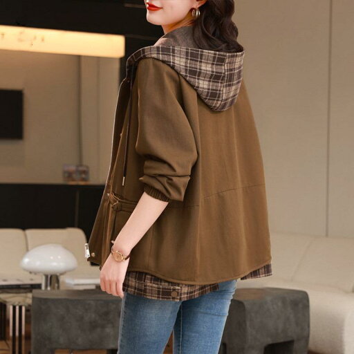 秋冬 コーデ レディース ファッション オシャレ 服 カワイイ シンプル 大人カワイイ 大きいサイズ フード付き ジャケット トップス カジュアル ウィンドブレーカー 秋冬 コーデ レディース ファッション オシャレ 服 カワイイ シンプル 大人カワイイ 大きいサイズ フード付き ジャケット トップス カジュアル ウィンドブレーカー