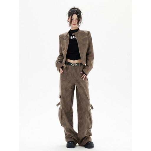 秋冬 コーデ レディース ファッション オシャレ 服 カワイイ シンプル 大人カワイイ 大きいサイズ アメリカン レトロ ダメージ加工 ライダース PU レザー ジャケット トップス 秋冬 コーデ レディース ファッション オシャレ 服 カワイイ シンプル 大人カワイイ 大きいサイズ アメリカン レトロ ダメージ加工 ライダース PU レザー ジャケット トップス