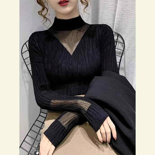 秋冬 コーデ レディース ファッション オシャレ 服 カワイイ シンプル 大人カワイイ 大きいサイズ ハーフ タートルネックシャツ フレンチシック ハイエンド ブラック トップス 秋冬 コーデ レディース ファッション オシャレ 服 カワイイ シンプル 大人カワイイ 大きいサイズ ハーフ タートルネックシャツ フレンチシック ハイエンド ブラック トップス