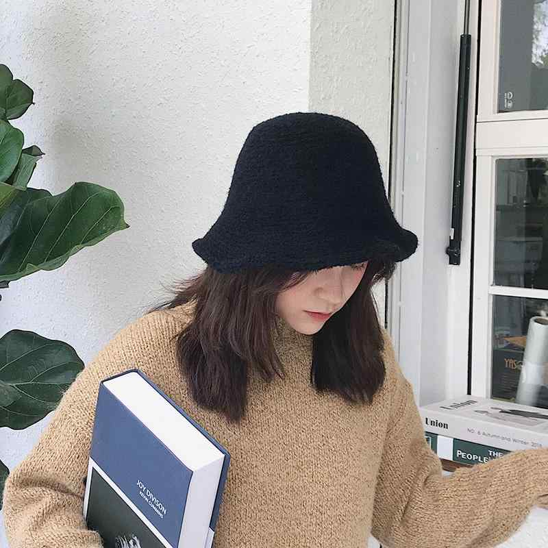 秋冬 コーデ レディース ファッション オシャレ アイテム カワイイ シンプル 大人カワイイ ニット フィッシャーマン ハット 韓国スタイル 暖かい バケット カジュアル 帽子