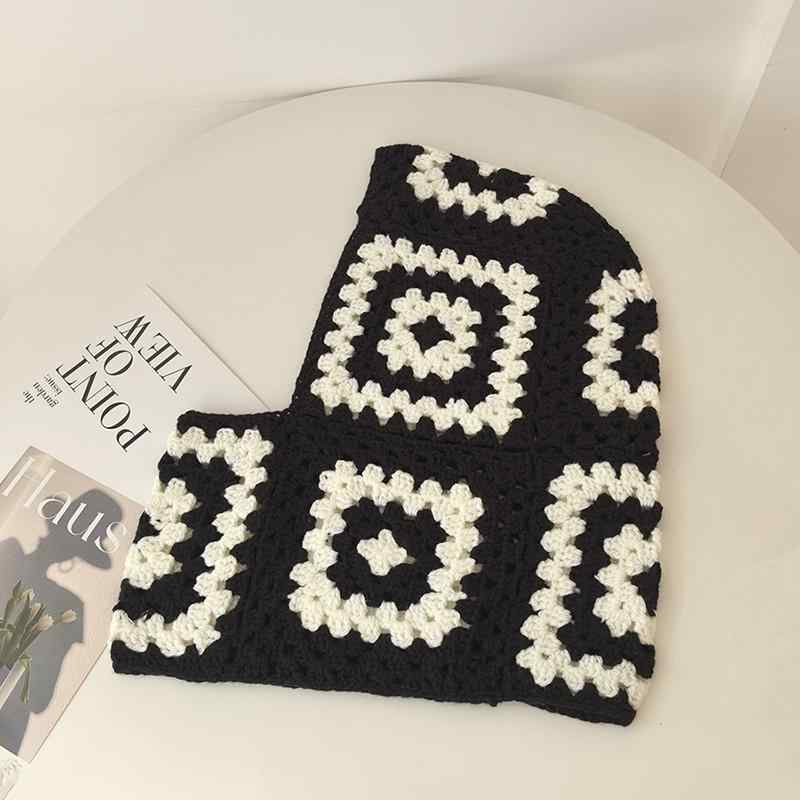 秋冬 コーデ レディース ファッション オシャレ カワイイ シンプル 大人カワイイ シンプル カラー ブロック ウール 暖かい ニット帽子