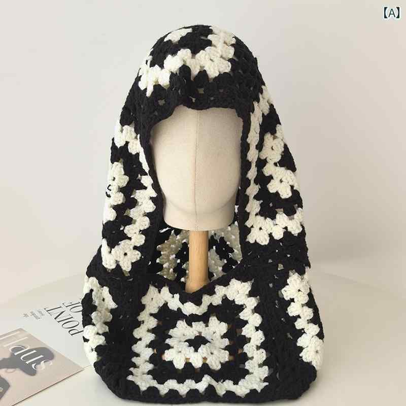 秋冬 コーデ レディース ファッション オシャレ カワイイ シンプル 大人カワイイ シンプル カラー ブロック ウール 暖かい ニット帽子