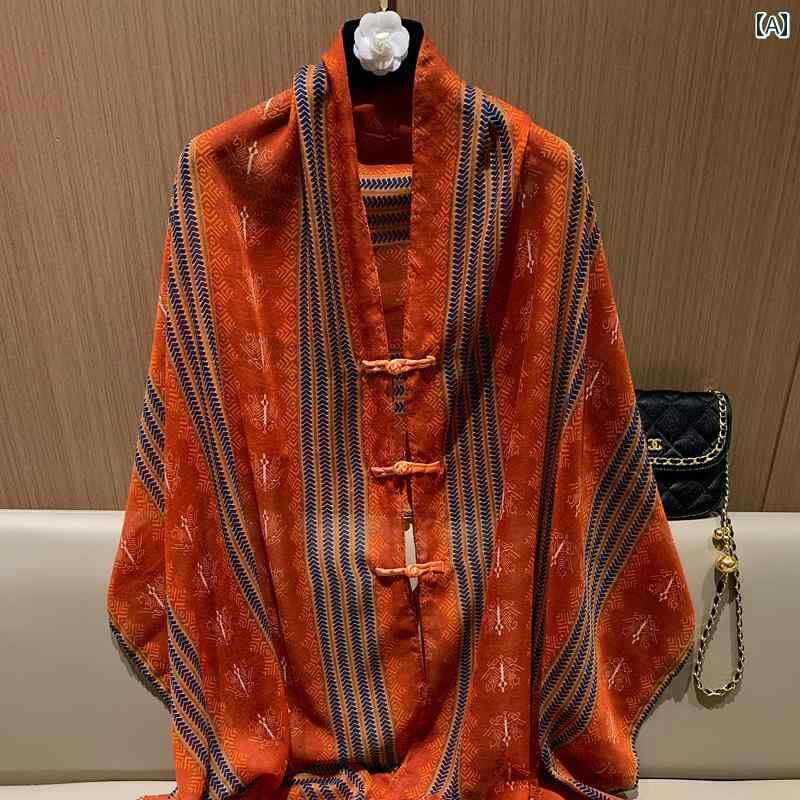 秋冬 コーデ レディース ファッション オシャレ アイテム カワイイ シンプル 大人カワイイ スカーフ 旅行 バックル 日焼け防止 ショール エスニック カード 綿 リネン