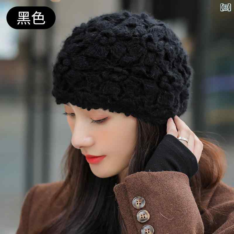 秋冬 コーデ レディース ファッション オシャレ アイテム カワイイ シンプル 大人カワイイ 帽子 ニット ウール プルオーバー 暖かい 耳保護 3