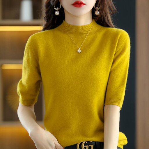 秋冬 コーデ レディース ファッション オシャレ アイテム 服 カワイイ シンプル 大人カワイイ 大きいサイズ ウール セーター ハーフ タートル カラー ソリッドカラー 半袖 ミッド シャツ トップス 秋冬 コーデ レディース ファッション オシャレ アイテム 服 カワイイ シンプル 大人カワイイ 大きいサイズ ウール セーター ハーフ タートル カラー ソリッドカラー 半袖 ミッド シャツ トップス