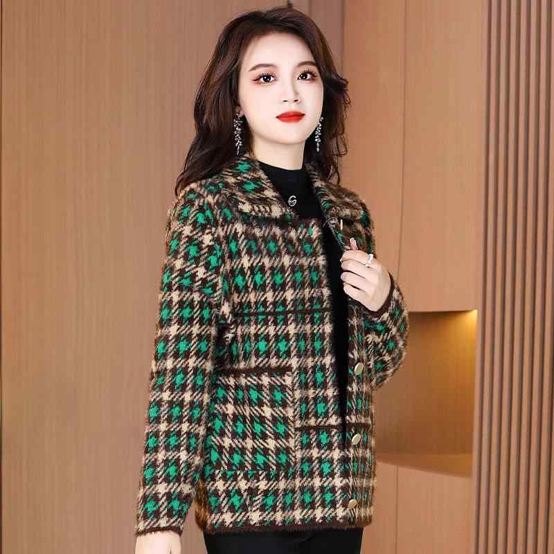 春 コーデ レディース ファッション オシャレ アイテム カワイイ コーデ シンプル きれいめ ナチュラル 上品カジュアル 女性用 婦人服 ウール コート ライン ハイエンド チェック柄 キルティング