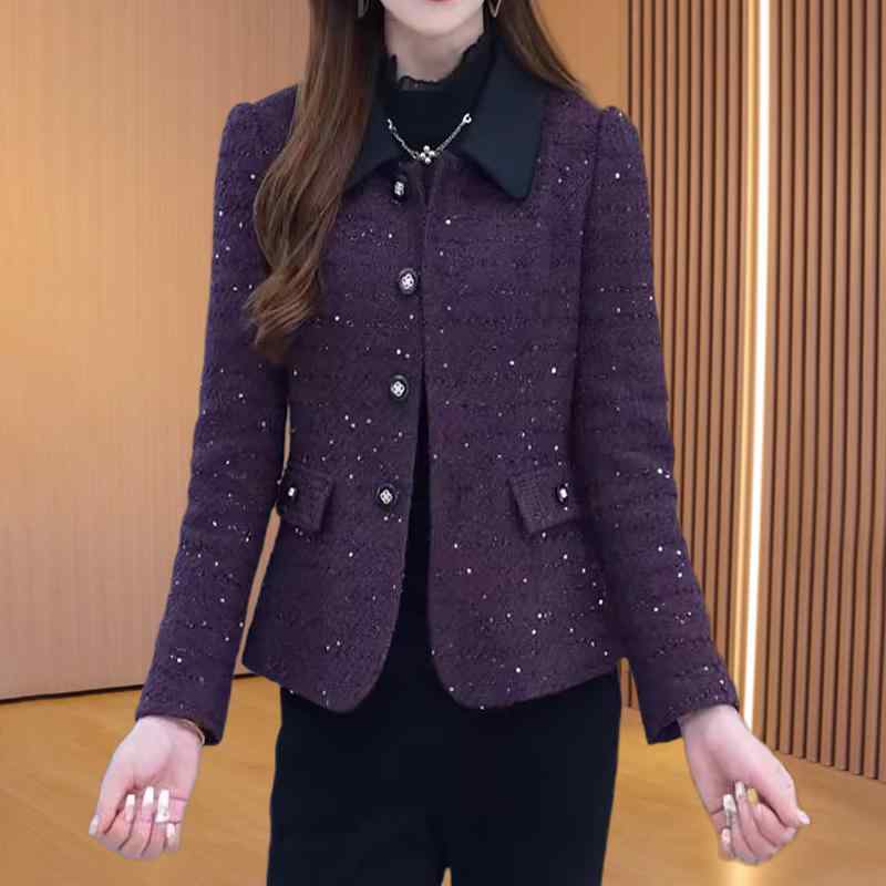 春 コーデ レディース ファッション オシャレ アイテム カワイイ コーデ シンプル きれいめ ナチュラル 上品カジュアル 女性用 婦人服 秋 ジャケット ハイエンド 厚手 スーツ