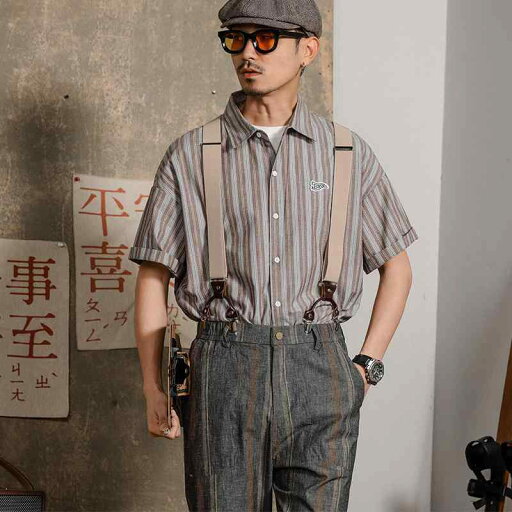 秋冬 コーデ メンズ 服 シンプル ファッション オシャレ 大人 かっこいい 大きいサイズ ストリート 紳士服 レトロ ストライプ カジュアル ストレート ストレッチ 九分丈 パンツ テーパード サスペンダー スタイル 秋冬 コーデ メンズ 服 シンプル ファッション オシャレ 大人 かっこいい 大きいサイズ ストリート 紳士服 レトロ ストライプ カジュアル ストレート ストレッチ 九分丈 パンツ テーパード サスペンダー スタイル
