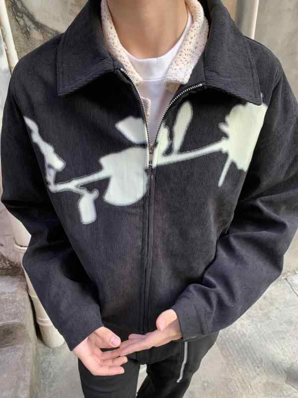 秋冬 コーデ メンズ 服 シンプル ファッション オシャレ 大人 かっこいい 大きいサイズ ストリート 紳士服 レトロ ダークローズ ジッパー ジャケット 特殊 クリーン フィット ハイエンド