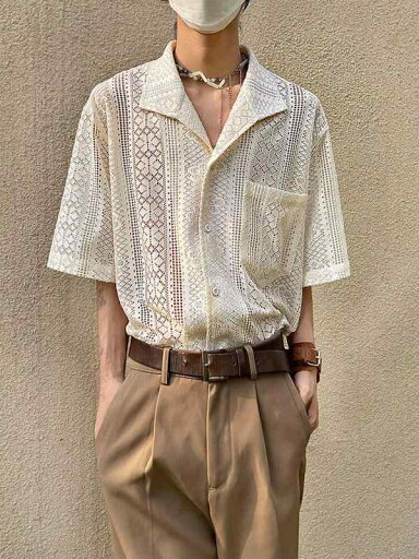 秋冬 コーデ メンズ 服 シンプル ファッション オシャレ 大人 かっこいい 大きいサイズ ストリート 紳士服 薄手 レトロ 通気 レース キューバ カラー シャツ カジュアル ニュートラル 日焼け防止 半袖 秋冬 コーデ メンズ 服 シンプル ファッション オシャレ 大人 かっこいい 大きいサイズ ストリート 紳士服 薄手 レトロ 通気 レース キューバ カラー シャツ カジュアル ニュートラル 日焼け防止 半袖